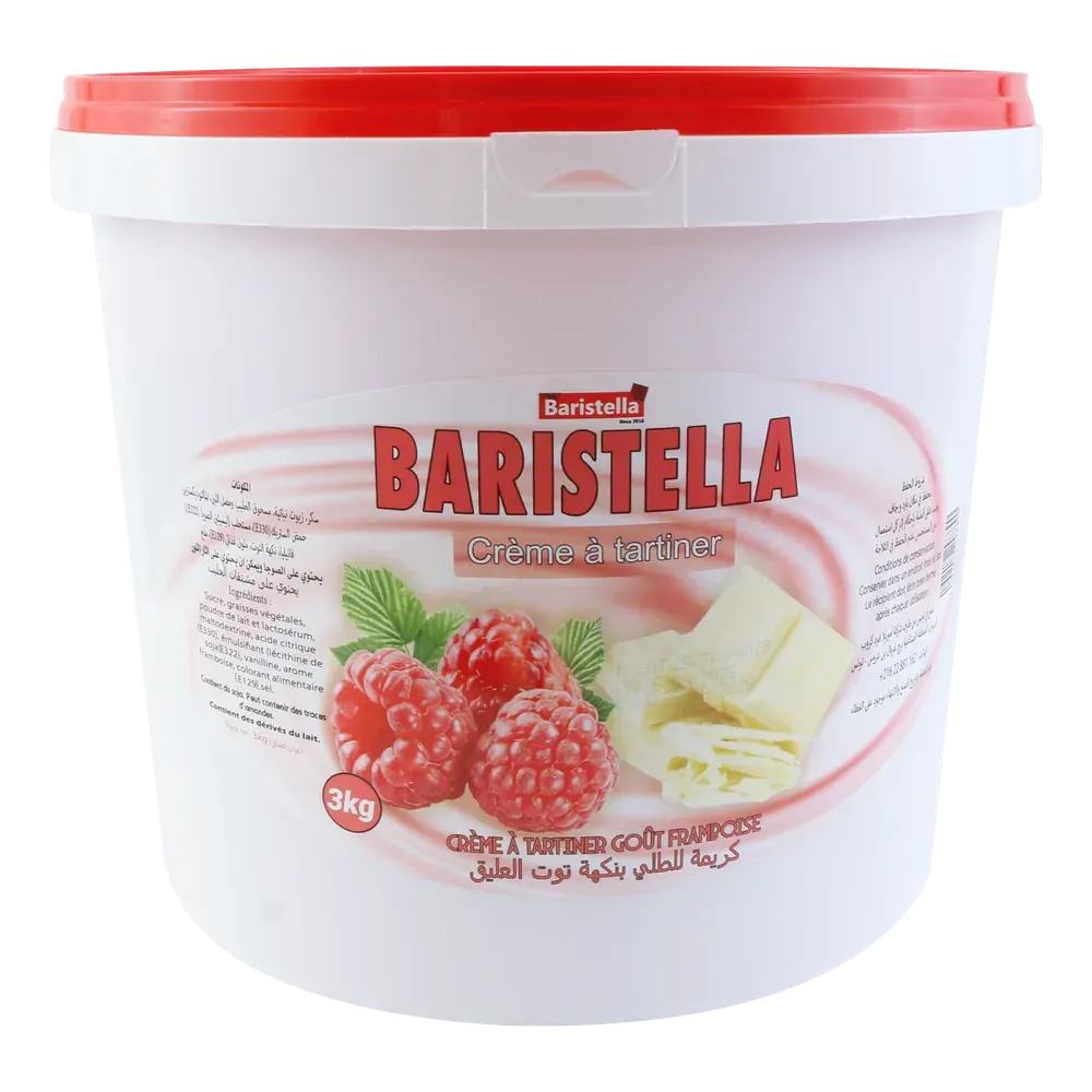 Pâte à tartiner Crème framboise, format 3 kg