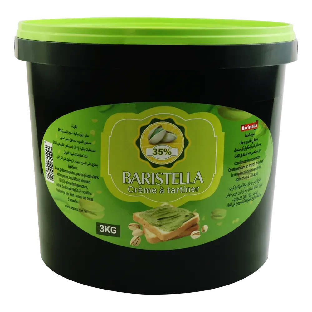 Pâte à tartiner Pistache 35 %, format 3 kg